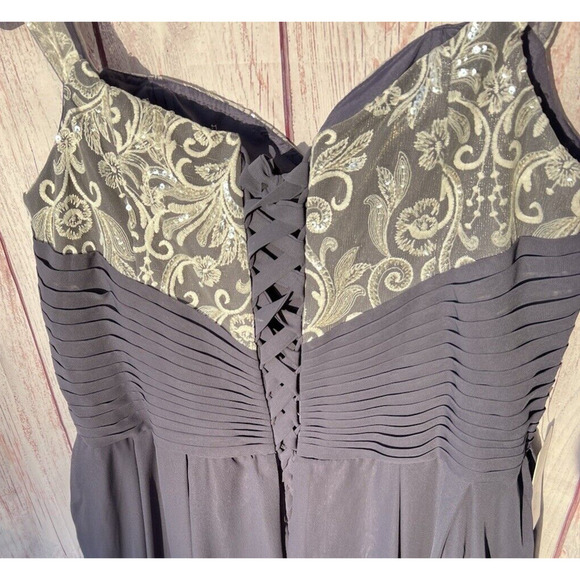 Lavetir Bridesmaid Formal Special Event Hi-Low Strappy Lace Up Dress Lavender 26 - Picture 6 of 10